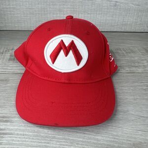 The Super Mario Bros Movie 2023 Snapback Hat Cap Nintendo Illumination Red Promo